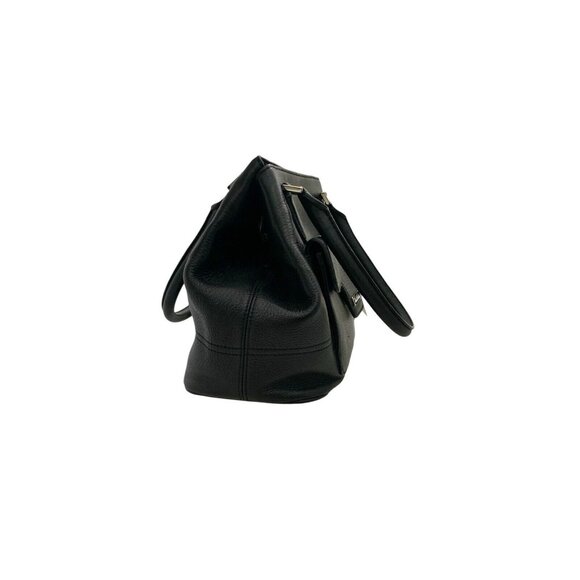 Purse Brooks Brother Black Leather Satchel Handbag NEW with tags - Picture 6 of 8